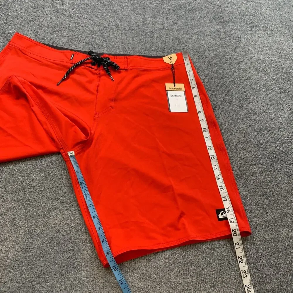 Quiksilver Board Shorts Mens 36 High Risk Red Surfsilk Kaimana Surf Surfing